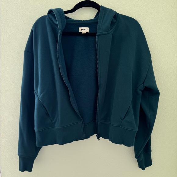 Pact Blue Casual Lightweight Jacket with Hood and Relaxed Fit - Picture 2 of 4
